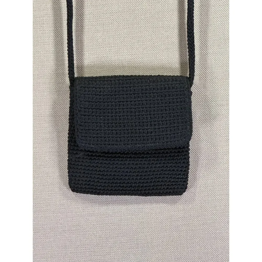 Y2K The Sak Black Nylon Smartphone Crossbody Bag – Compact Travel‎ Pouch